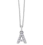 Diamond Initial Necklace - Dracakis Jewellers